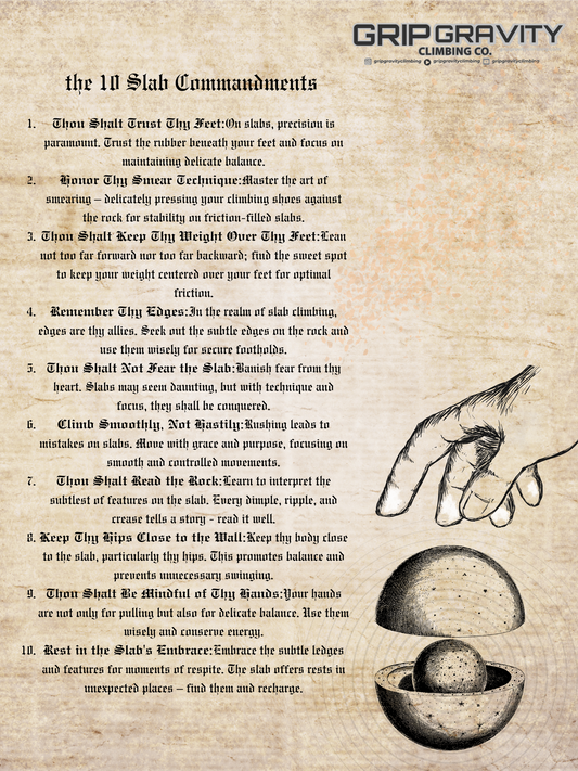 "10 Slab Commandments" Poster