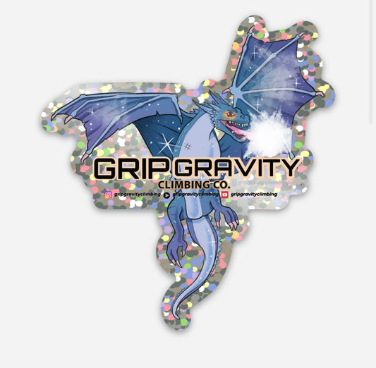 Glitter Grip Gravity Climbing “Chalkspire” Sticker