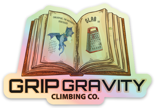 Holographic Grip Gravity Climbing Ancient Text Sticker